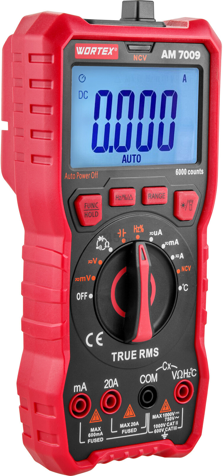 Мультиметр цифровой WORTEX AM 7009 (1323831) - Фото 3