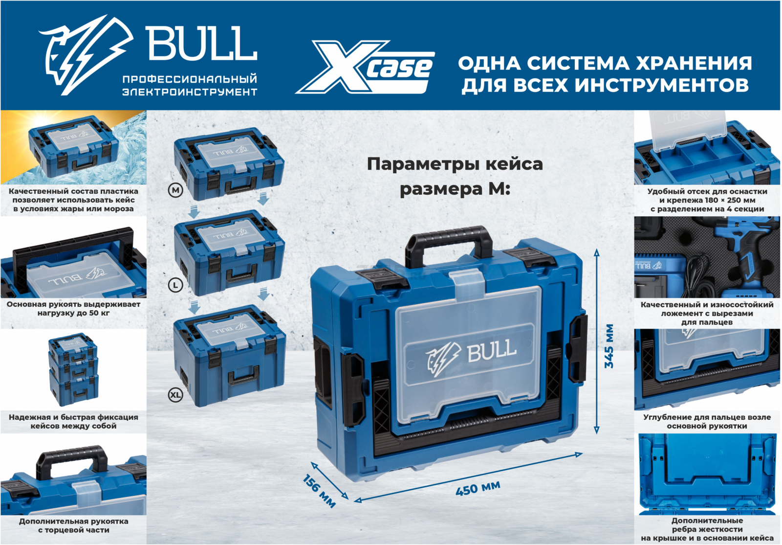 Перфоратор BULL BH 2602 Xcase (1329814) - Фото 2