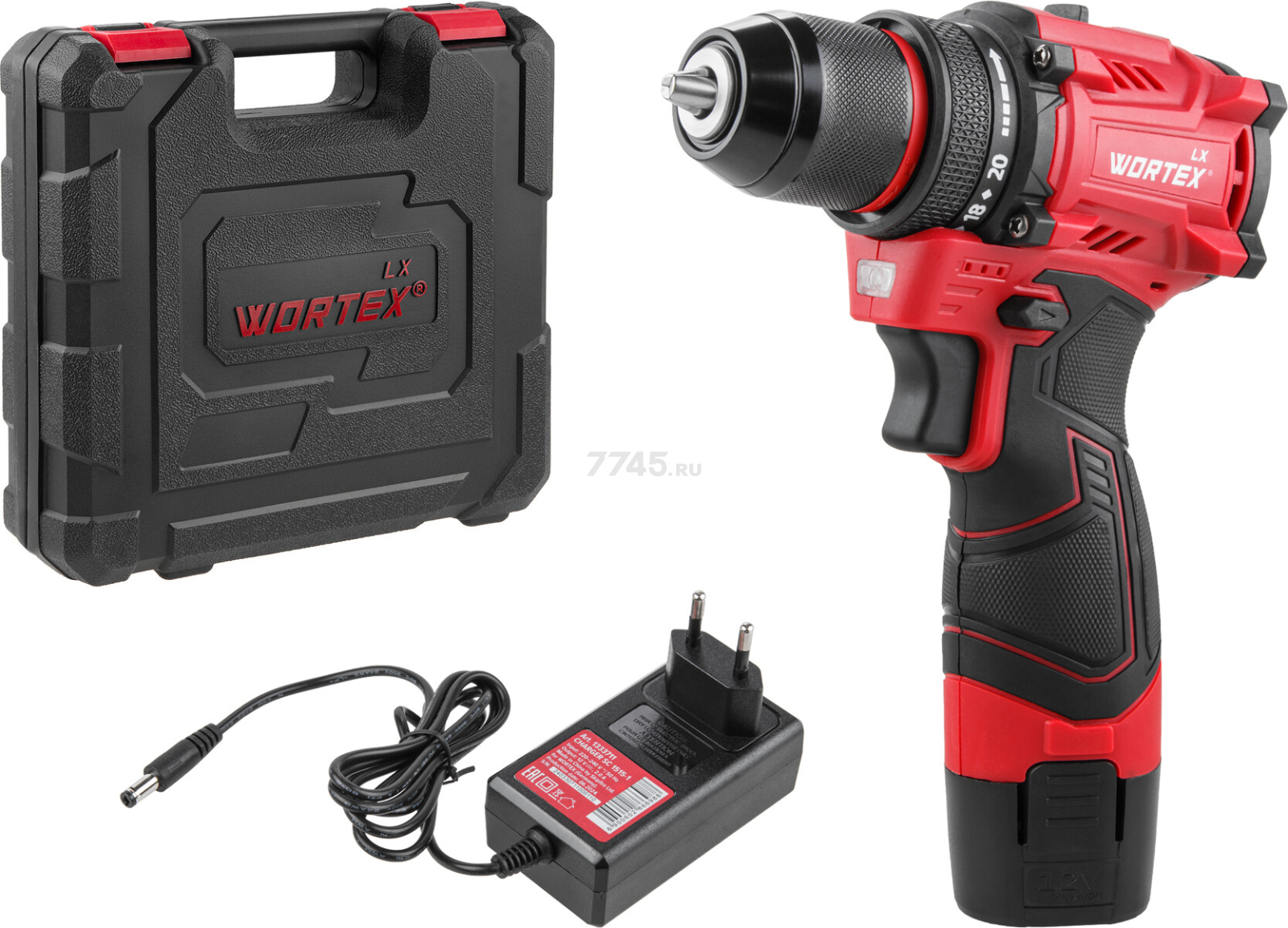 Дрель-шуруповерт аккумуляторная WORTEX LX BD 1215-1 Li (1333698) - Фото 10