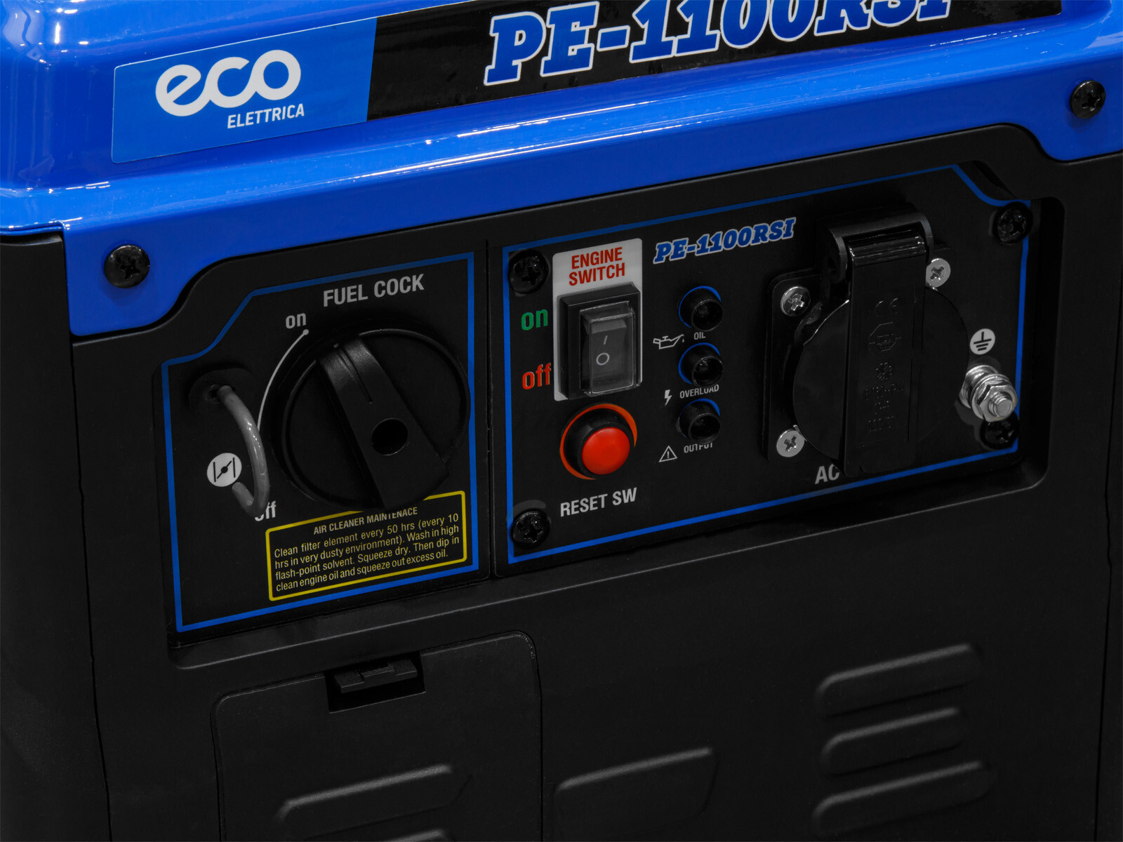 Генератор инверторный бензиновый ECO PE-1100RSI (EC1710-1) - Фото 5