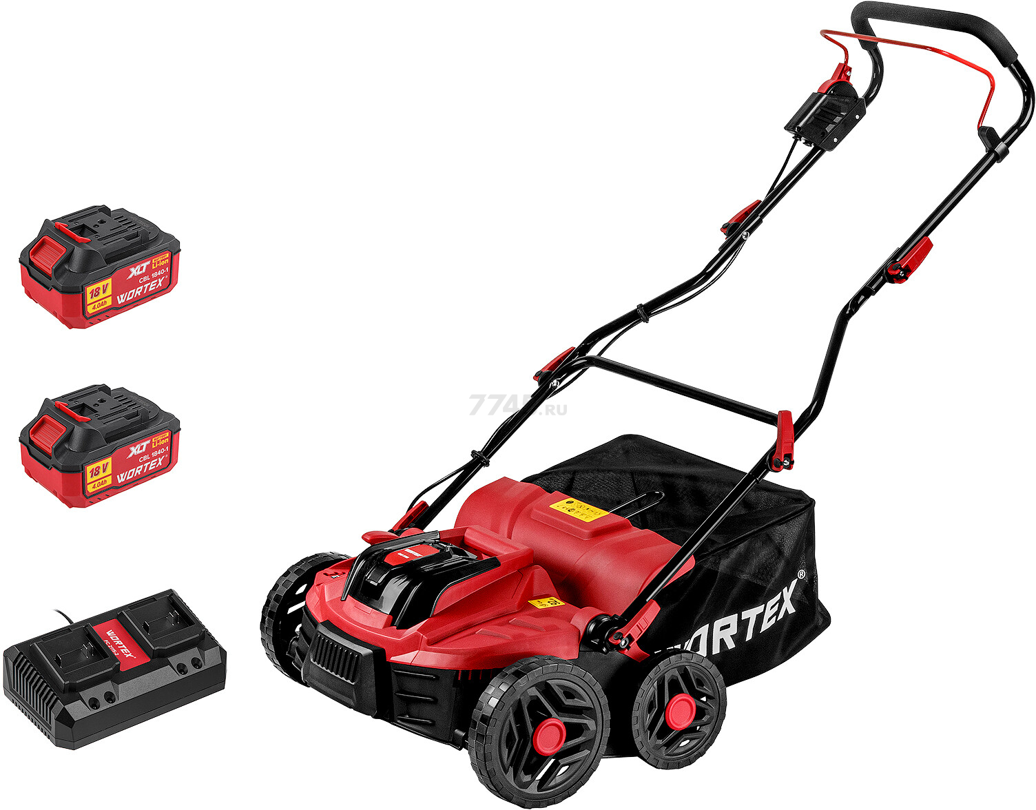Аэратор-скарификатор для газона аккумуляторный WORTEX CAE 3736 ALL1 XLT SET (1334877) - Фото 9
