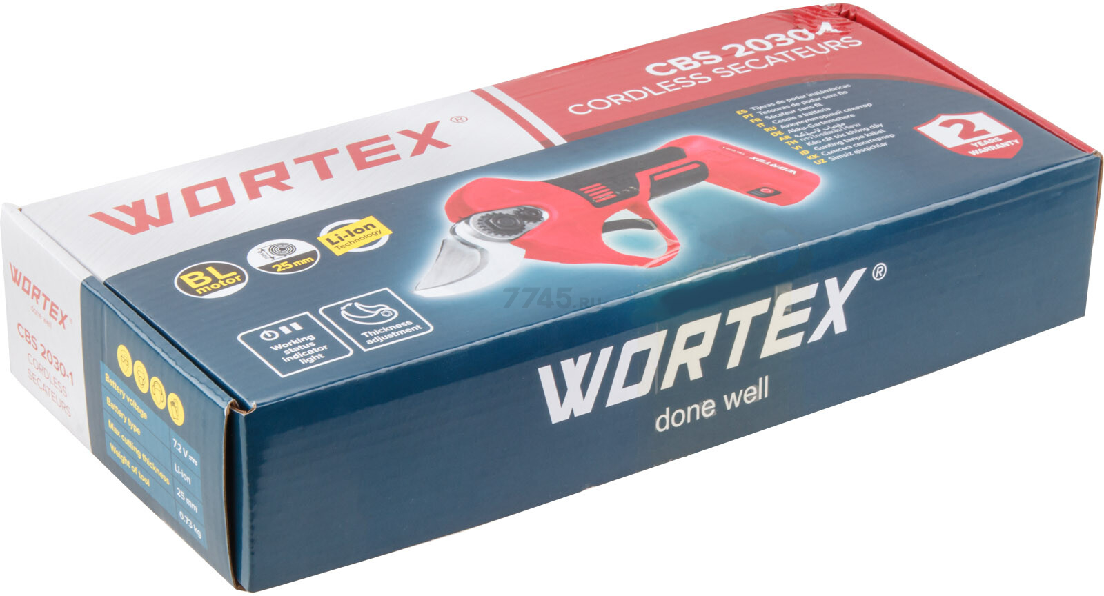 Секатор аккумуляторный WORTEX CBS 2030-1 (1334890) - Фото 14