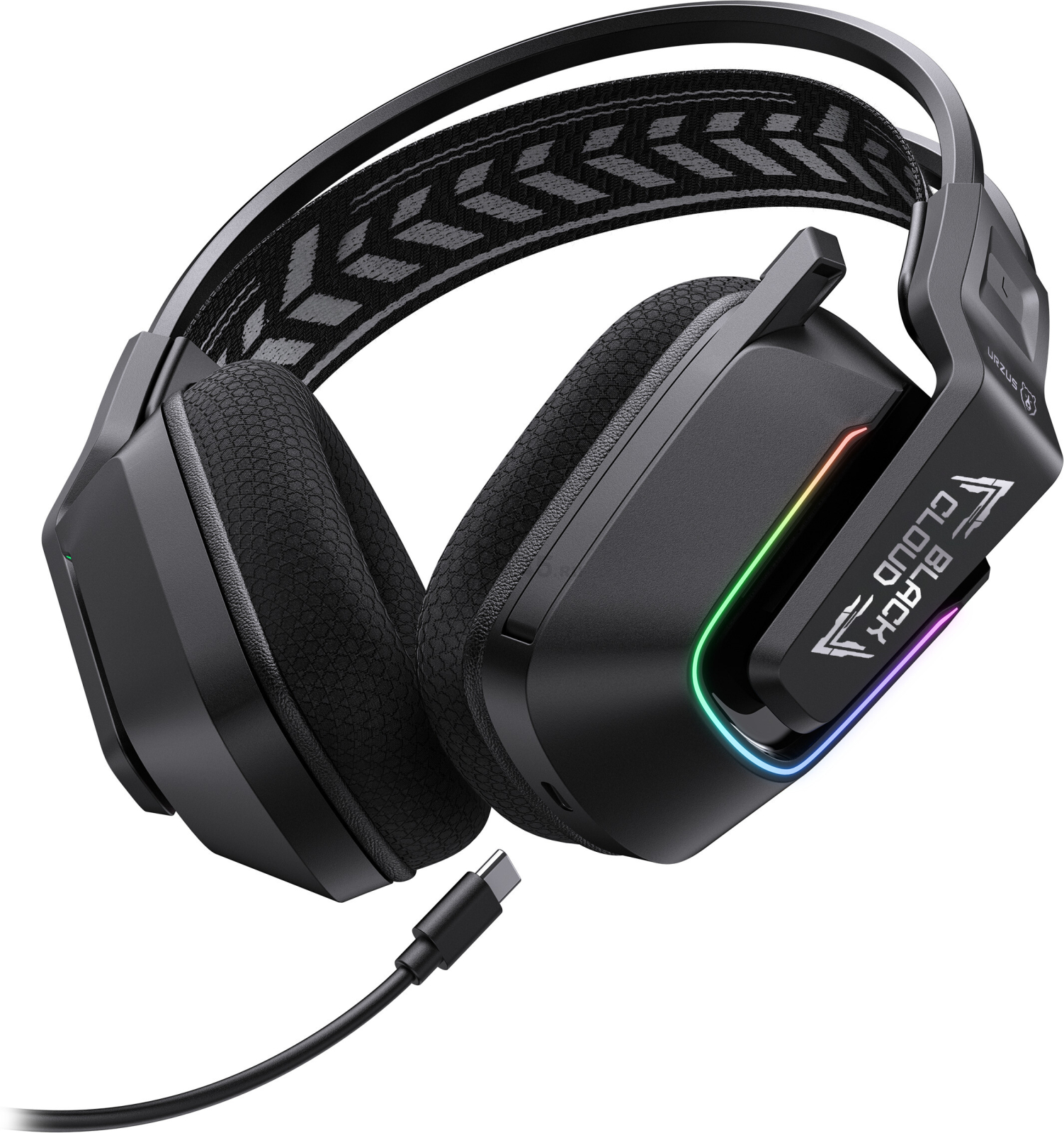 Наушники-гарнитура игровые беспроводные URZUS Black Cloud Wireless UR-5524123 - Фото 9