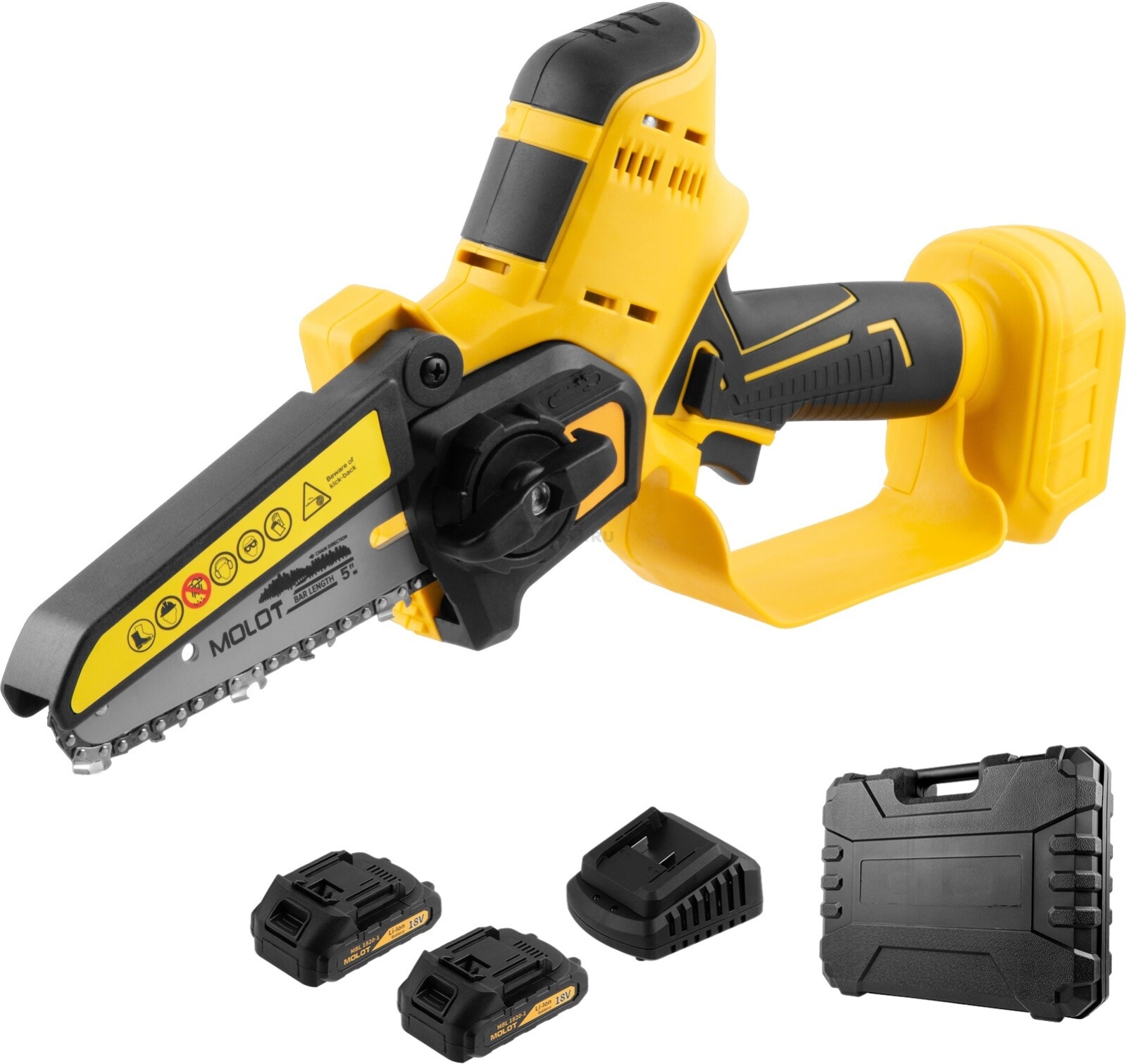 Пила цепная аккумуляторная MOLOT MMS 1805 XLT Lite SET (1334936) - Фото 8