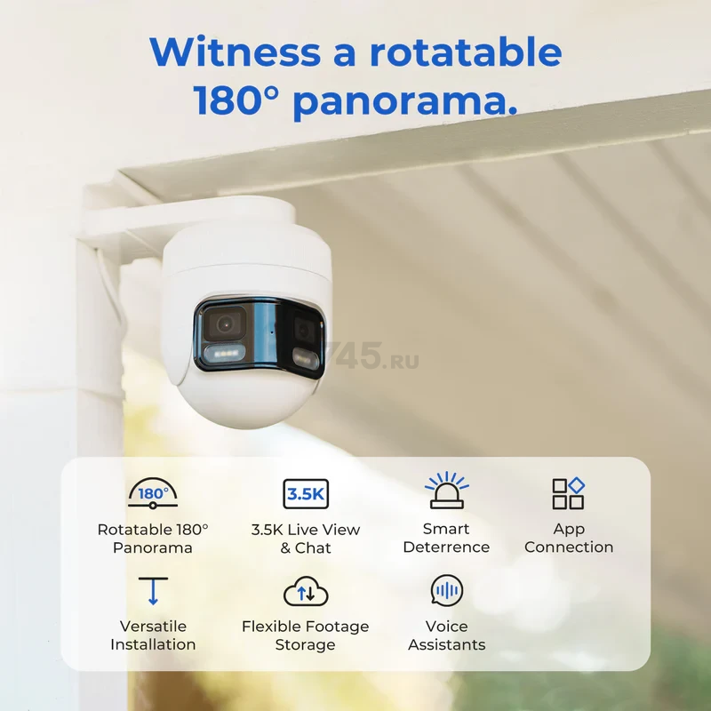 IP-камера видеонаблюдения IMILAB EC6 Panorama (CMSXJ115A) - Фото 5