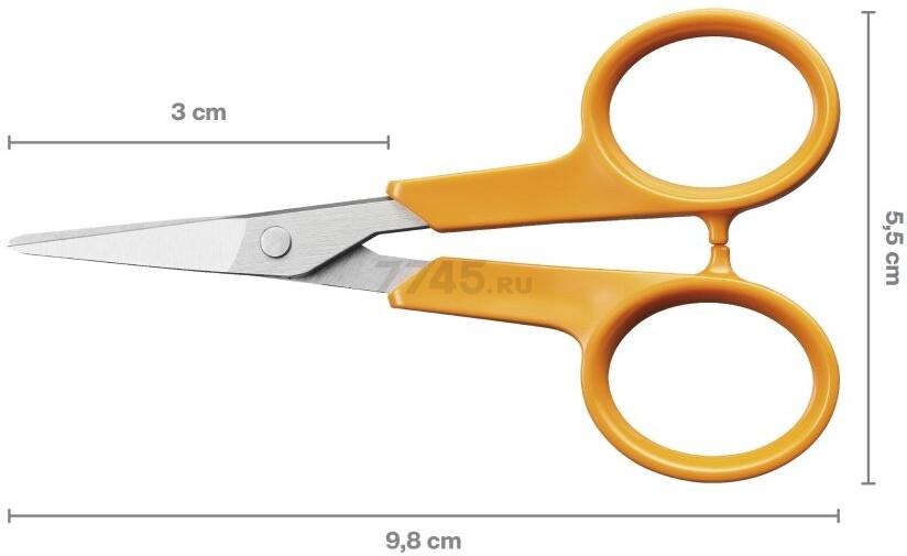 Ножницы маникюрные FISKARS Classic 10 см (1075060) - Фото 2