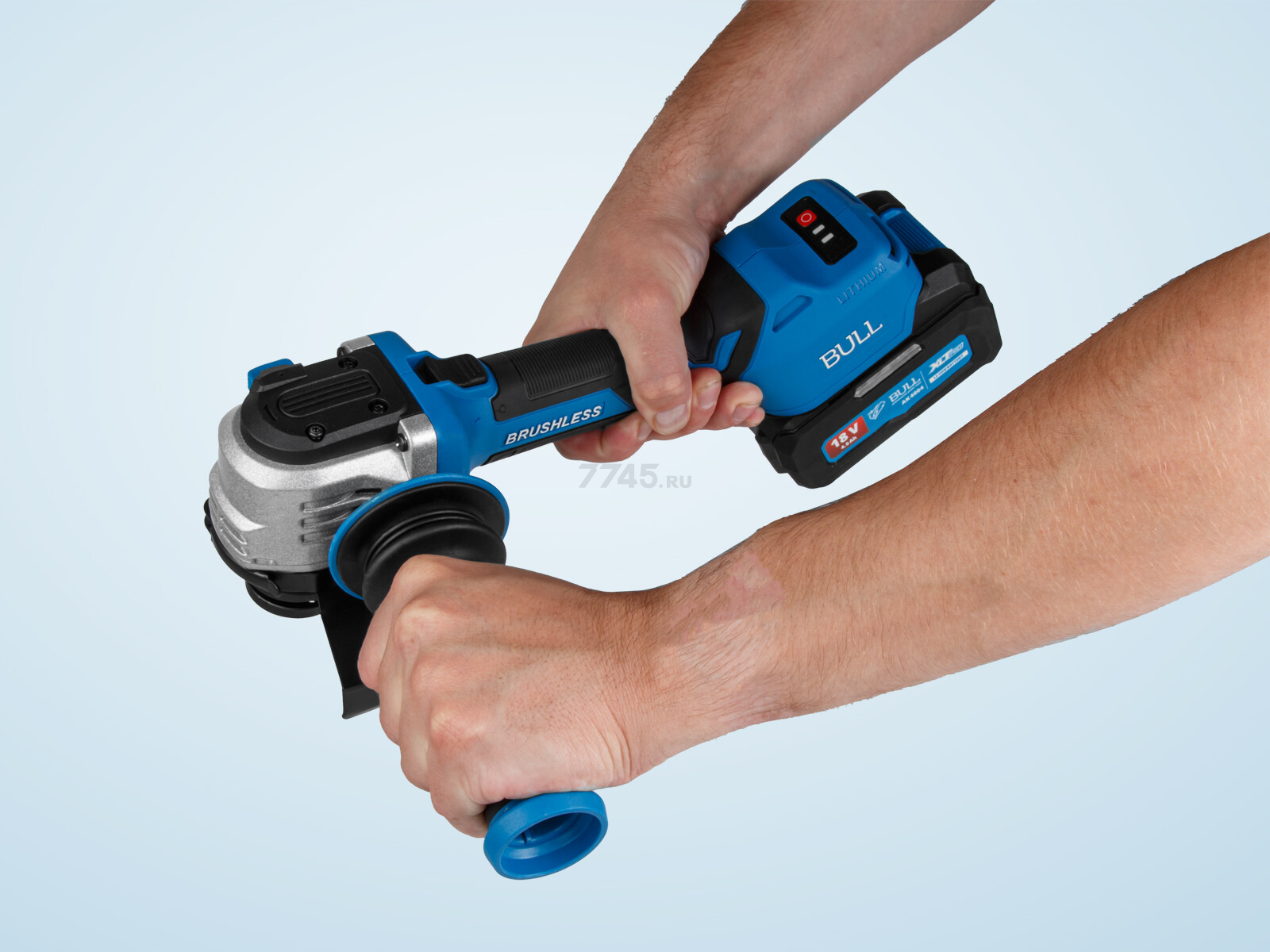 Шлифмашина угловая аккумуляторная BULL CSG 1812-1 SR XLTpro SET (1333997) - Фото 14