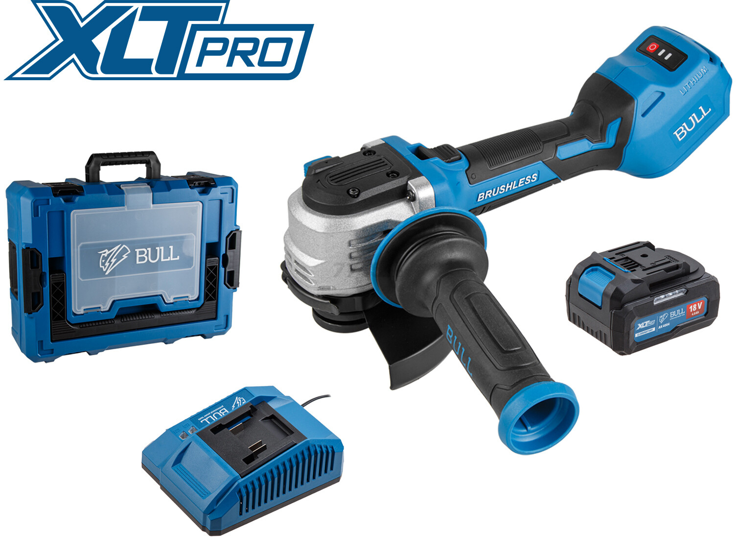 Шлифмашина угловая аккумуляторная BULL CSG 1812-1 SR XLTpro SET (1333997) - Фото 16