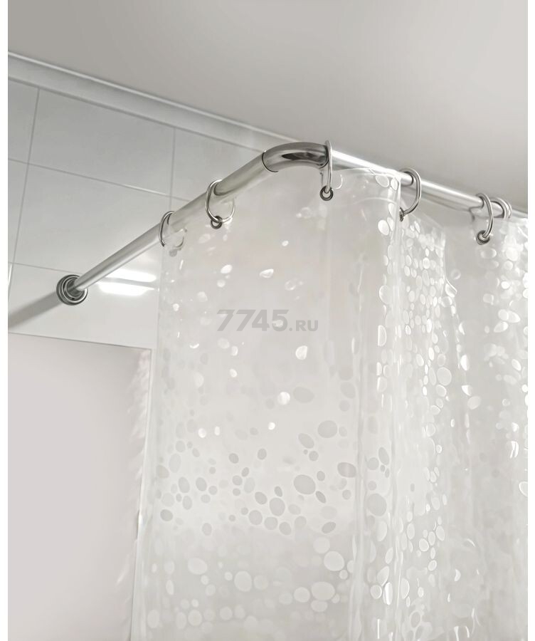 Карниз для ванной PERFECTO LINEA угловой 170х70 см (36-020105) - Фото 8