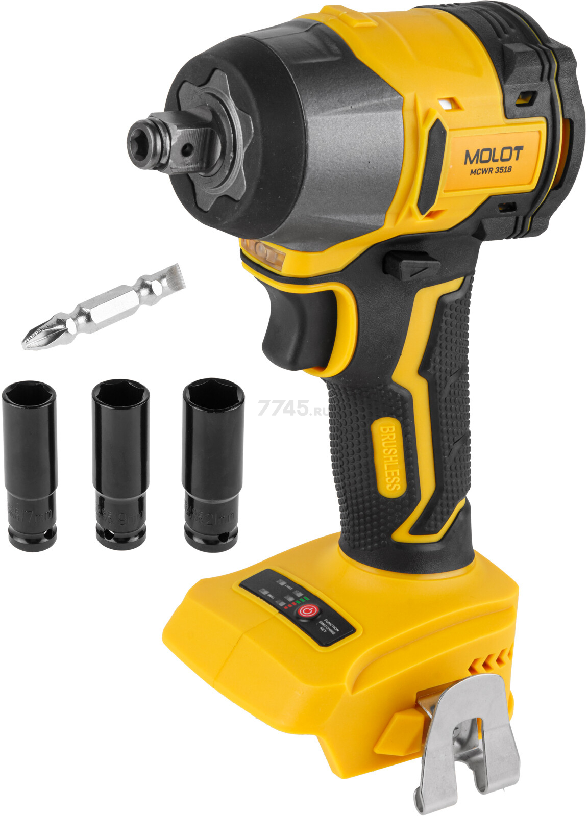 Гайковерт аккумуляторный ударный MOLOT MCWR 3518 XLT Lite SET (2335040) - Фото 10