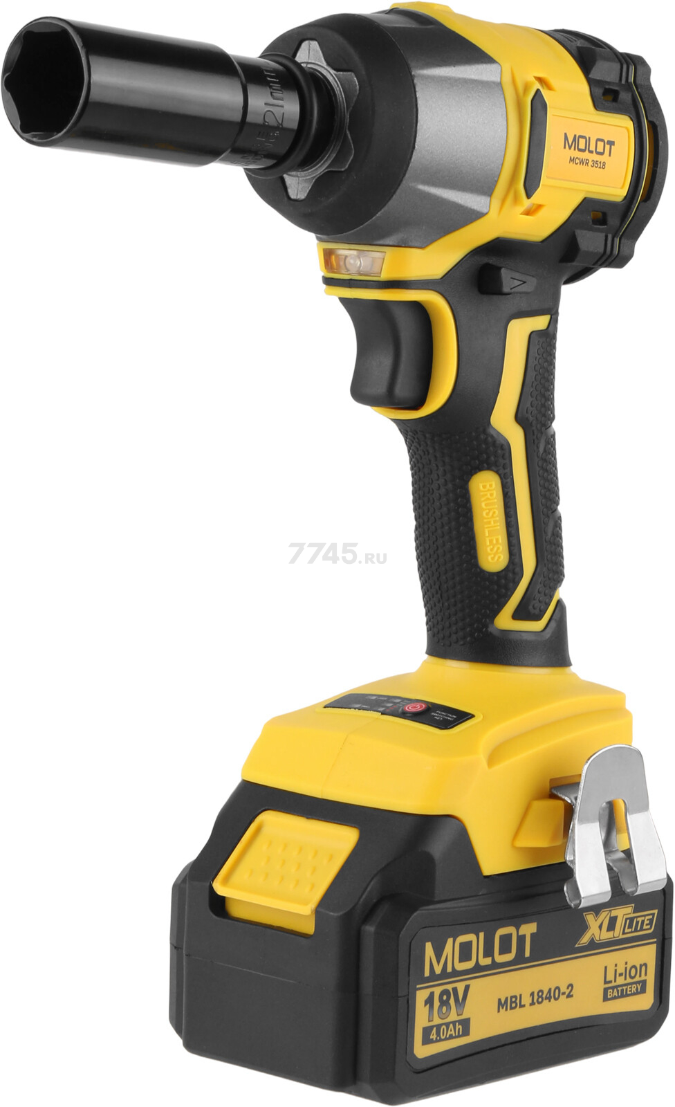 Гайковерт аккумуляторный ударный MOLOT MCWR 3518 XLT Lite SET (2335040) - Фото 15