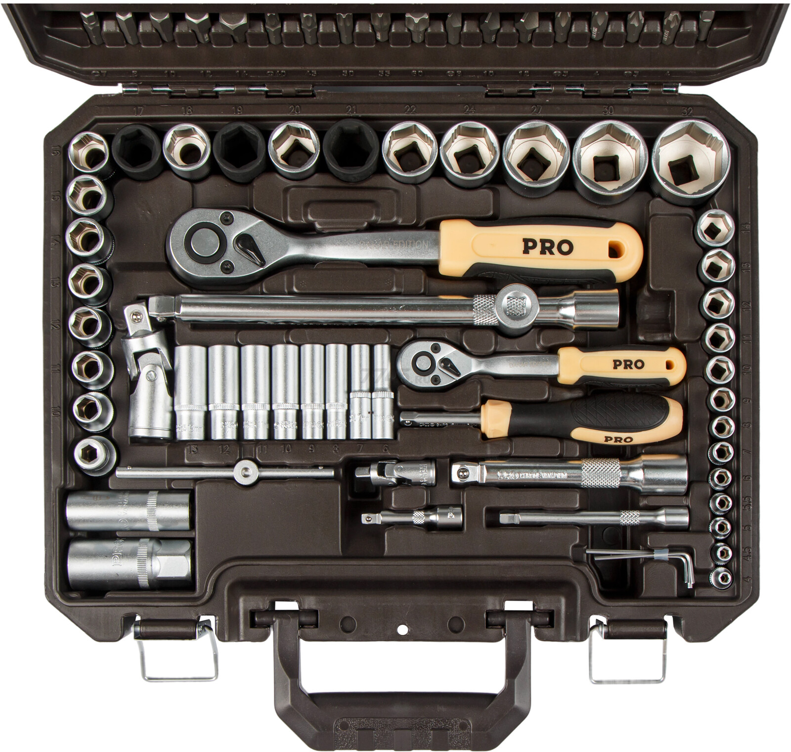 Набор инструментов 1/4", 1/2" 6 граней PRO STARTUL Dakar 110 предметов (PRO-110DK) - Фото 14