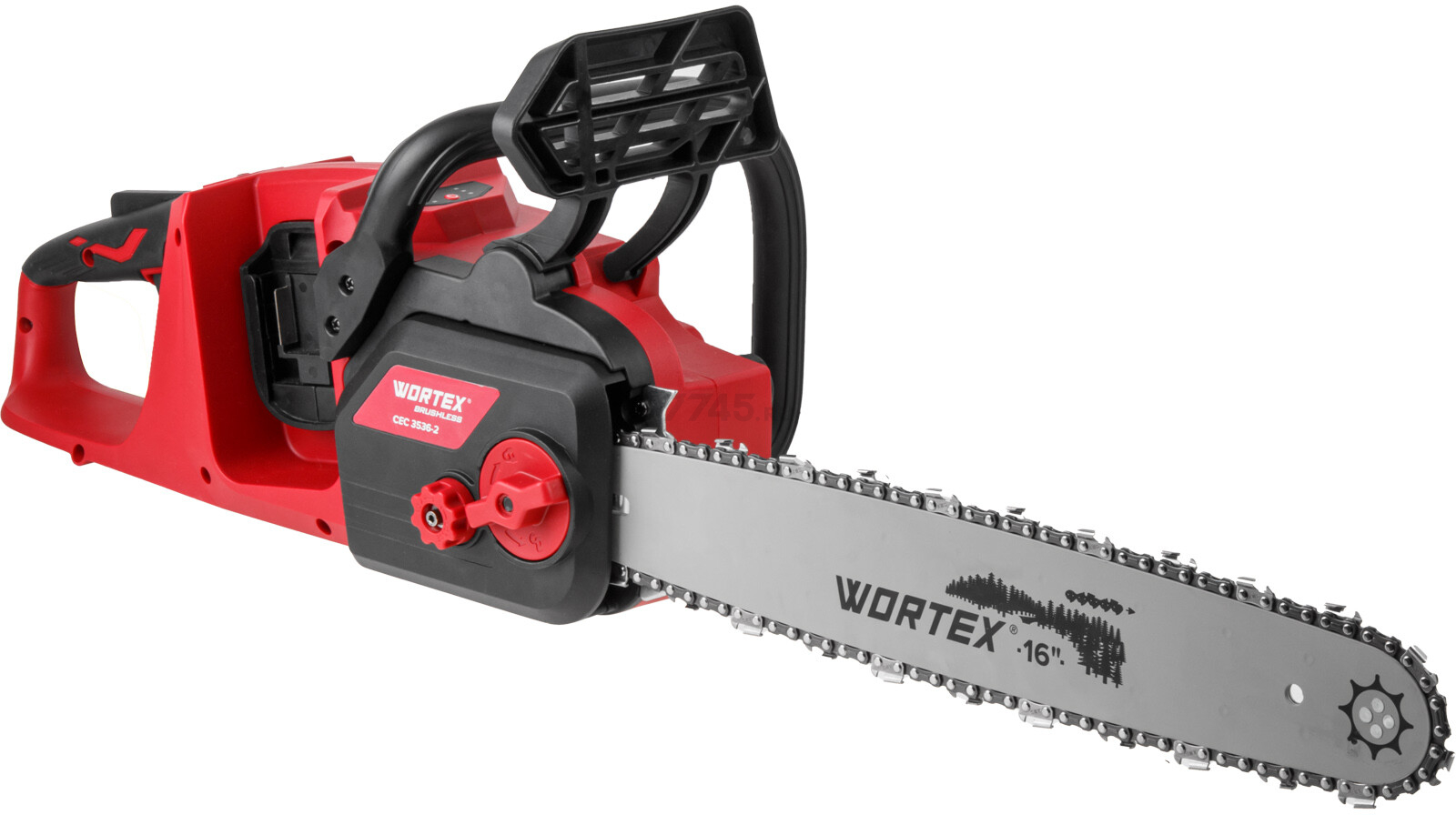 Пила цепная аккумуляторная WORTEX CEC 3536-2  ALL1 XLT SET (2333076) - Фото 3