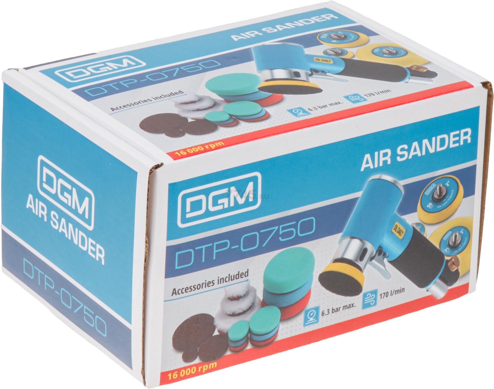 Пневмошлифмашина эксцентриковая DGM DTP-0750 (DG4010-1) - Фото 14