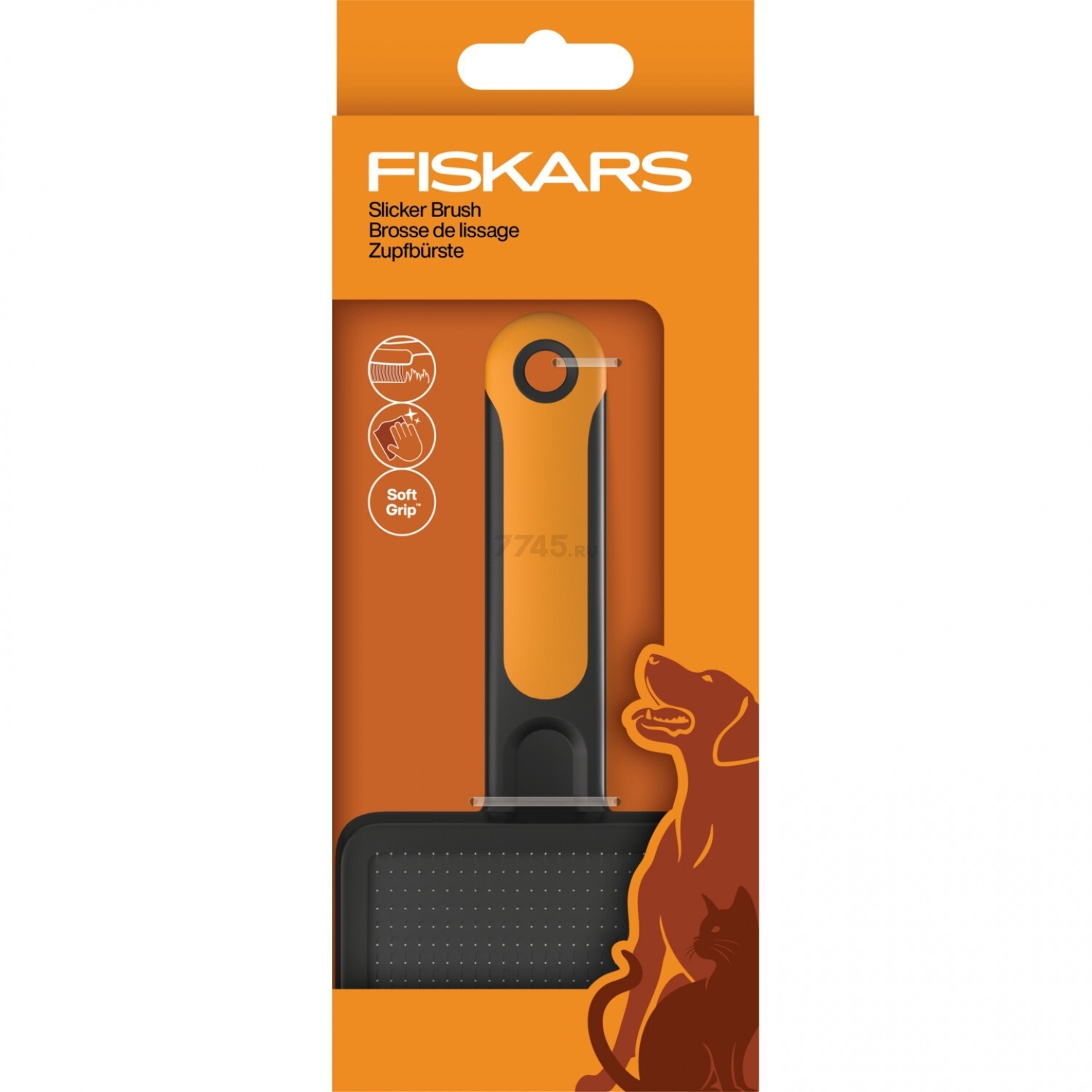 Щетка для шерсти PET FISKARS (2009138) - Фото 7