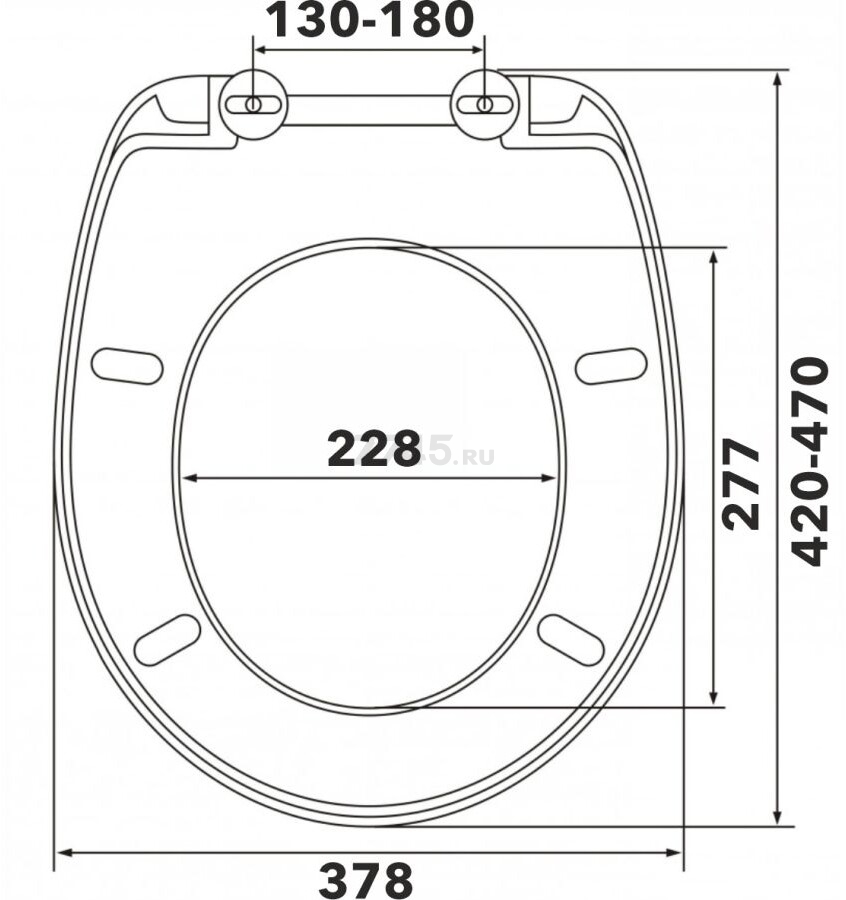 Сиденье для унитаза AV engineering Идея (AVE129624) - Фото 12