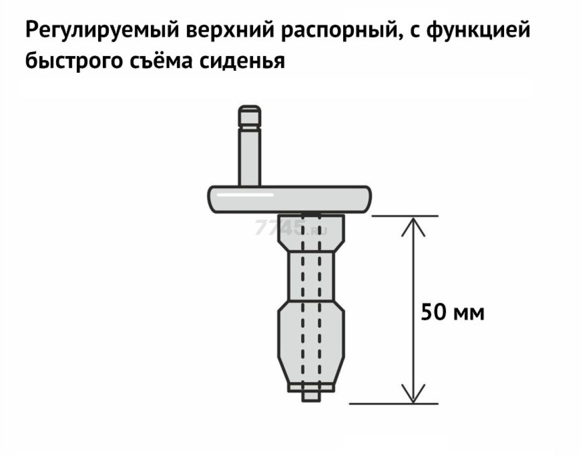 Сиденье для унитаза AV engineering TANK (AVE129621) - Фото 15