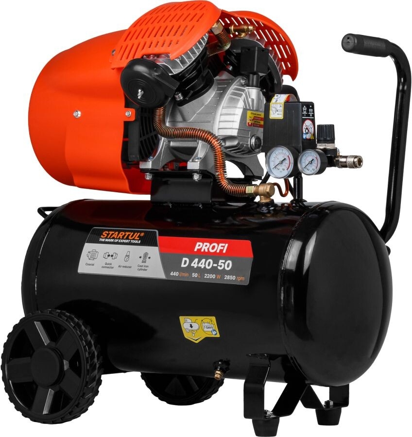 Компрессор STARTUL Profi D 440-50 коаксиальный (SG1512) - Фото 3