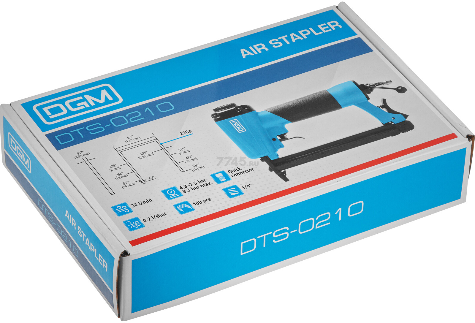 Пневмопистолет скобозабивной DGM DTS-0210 (DG4013-1) - Фото 9