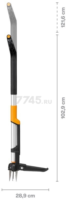 Корнеудалитель телескопический FISKARS X-series (1080510) - Фото 2