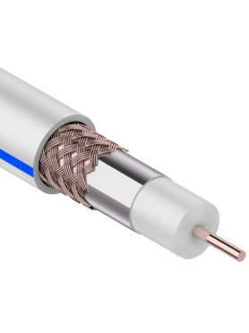 Кабель коаксиальный PROCONNECT LIGHT RG-6U CCS/Al/Al 32 % 75 Ом 100 м белый 