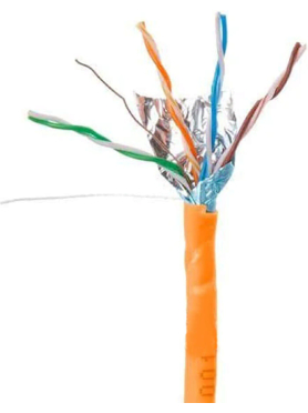 Кабель витая пара ЮПИТЕР F/UTP Cat5E 4х2х24AWG CCA в ПВХ оболочке 305 м 