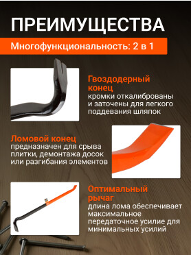 Лом-гвоздодер STARTUL PROFI ST4096