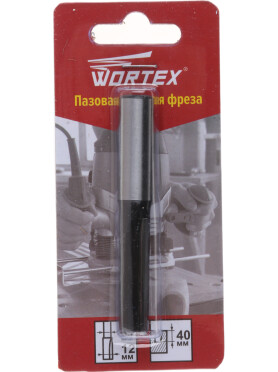 Фреза по дереву пазовая прямая 12х40х81 мм WORTEX 