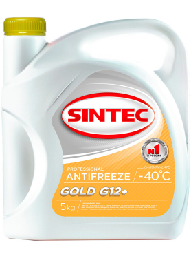 Антифриз G12+ SINTEC Gold желтый 5 кг 
