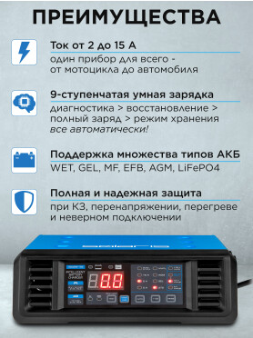 Устройство зарядное SOLARIS CH-161 Digital 