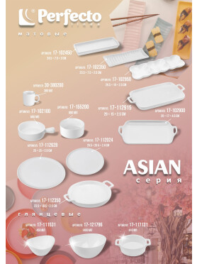 Блюдо керамическое прямоугольное PERFECTO LINEA Asian 23,5х7,5х2,5 см