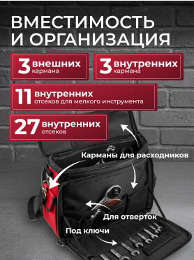 Сумка для инструмента WORTEX WB 4030 