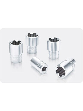 Набор головок 1/4", 3/8", 1/2" 6EPR-32EPR 16 предметов TOPTUL 