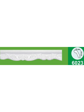 Плинтус потолочный COMFORTPLAST 6023 КП 2000х45х35 мм 