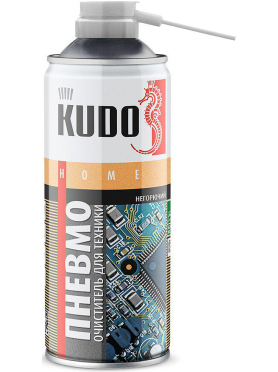 Пневмоочиститель KUDO Сжатый воздух для техники 0,52 л 
