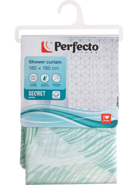 Штора для ванной комнаты 180х180 с кольцами PERFECTO LINEA Secret