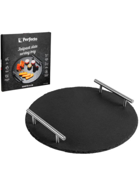 Блюдо из сланца с ручками PERFECTO LINEA d30 см 