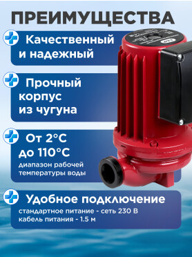 Насос циркуляционный A&P Titan Pro WRS