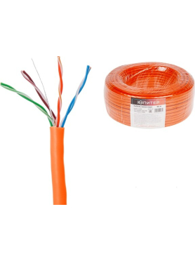 Кабель витая пара ЮПИТЕР U/UTP Cat5E 4х2х24AWG CCA в ПВХ оболочке 50 м 