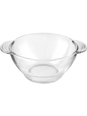 Салатник стеклянный с ручками PERFECTO LINEA Clear 450 мл 