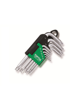 Набор ключей Torx T10-Т50 9 предметов коротких TOPTUL 