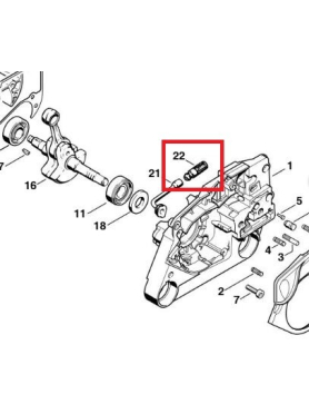 Фильтр масляный для бензопилы ECO CSP-267 