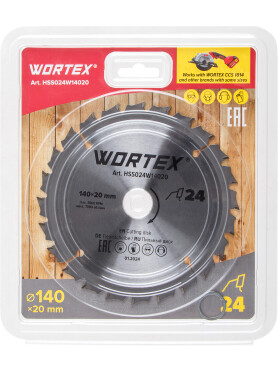Диск пильный 140х20 мм 24 зуба WORTEX по дереву 