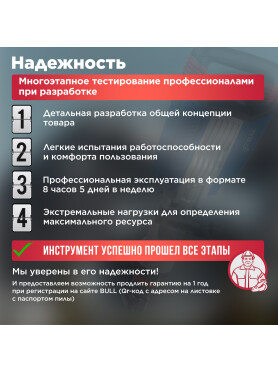 Молоток отбойный BULL SH 3001 