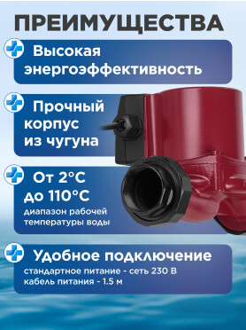 Насос циркуляционный A&P Titan-RS32-40-180 