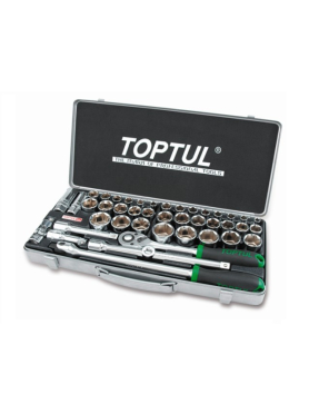 Набор инструментов 1/2" 6 граней 43 предмета TOPTUL 